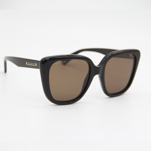 NEW GUCCI GG1169S 001 WOMEN BLACK BROWN SUNGLASSES - Picture 11 of 15